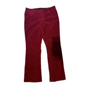 Talbots Corduroy Pants Women's Size‎ 10 Petite Red Heritage Pants Pre-owned